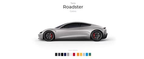 First Tesla Roadster Unofficial Configurator Allows You to Sample 12 Colors - autoevolution