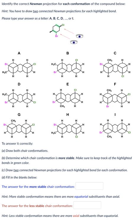 Solved Identify the correct Newman projection for each | Chegg.com