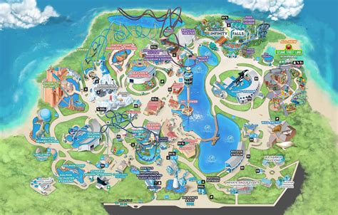 Seaworld Orlando Park Map Printable | Adams Printable Map