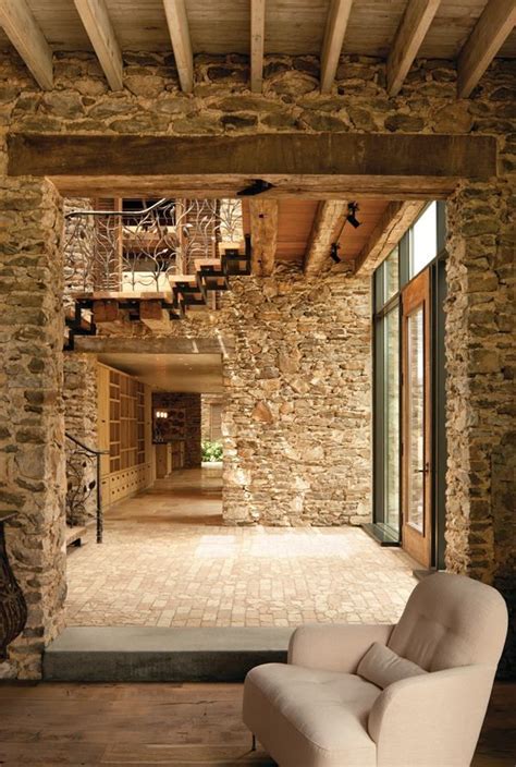 stone house | Stone houses, Stone walls interior, Brick and stone