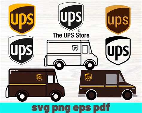 UPS United Parcel Service SVG ups SVG cuttable Cricut eps - Etsy.de