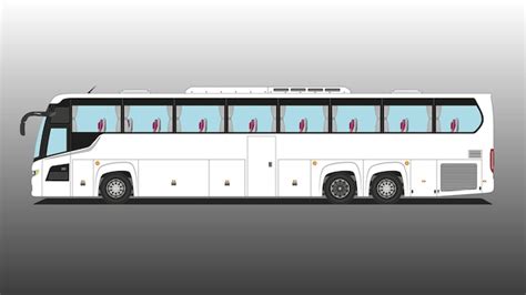 Premium Vector | Realistic Bus Side View