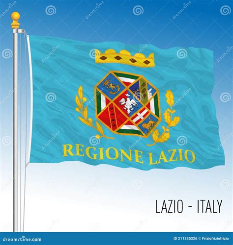 Lazio, Flag of the Region, Italy Stock Vector - Illustration of arms, country: 211335326