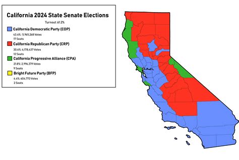 2024 State Senate Elections. Multiparty California (at a state level ...