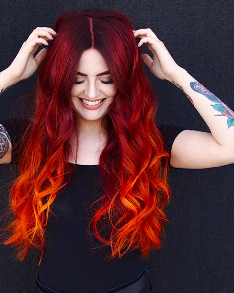 Fire Red Hair by @constancerobbins | Fire hair, Fire red hair, Fire ...