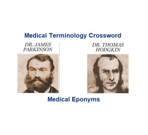 Medical Eponyms | Crossword | Medical Terminology | Disease Naming