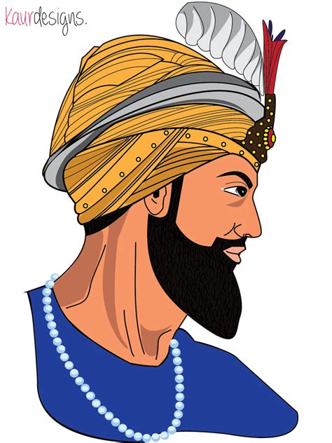 Har Guru Gobind Singh Ji- By Kaur Designs | Illustration design ...