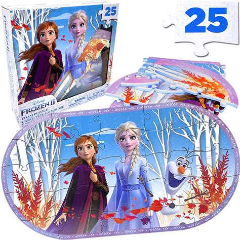 Disney Frozen 2 Elsa& Anna Soft and Large Foam Puzzles in Gift Box, 25 Pieces for Kids - Walmart.com