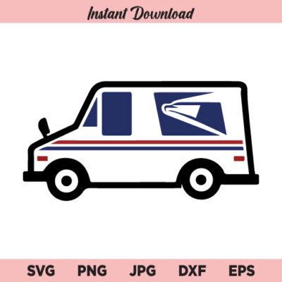 Mail Truck SVG, Postal Truck SVG, Delivery Truck SVG, Mail Truck USPS SVG, PNG, DXF, Cricut, Cut ...