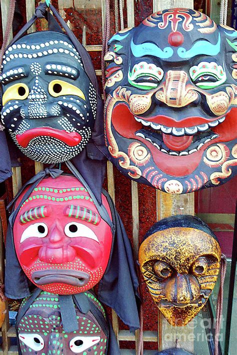 Traditional korean masks Photograph by Delphimages Photo Creations - Fine Art America