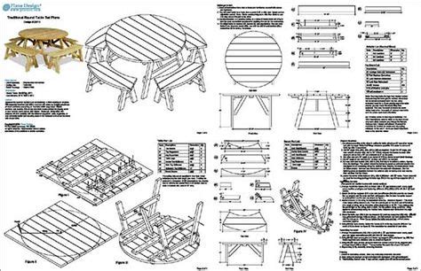 529871c64f1e42138bd37329b23db031.JPG (576×372) | Round picnic table, Picnic table plans, Wooden ...