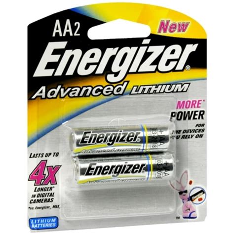 Energizer Advanced Lithium Batteries, AA, 2 per pack - Walmart.com - Walmart.com