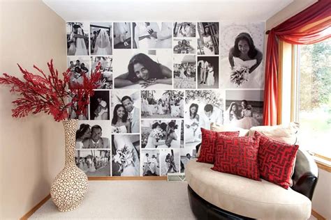 Photo Wall Collage Without Frames: 17 Layout Ideas