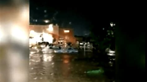 VID | Home Depot parking lot turns into river in Frederick