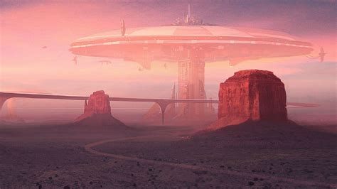 Futuristic deserts fantasy art roads science fiction wallpaper | 1920x1080 | 214174 ...