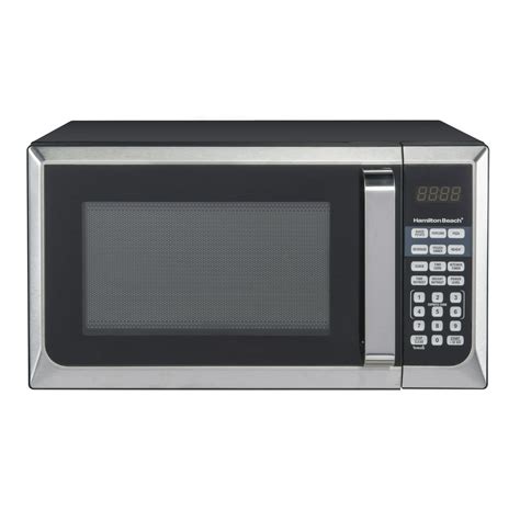 Hamilton Beach 0.9 Cu. Ft. Stainless Steel Countertop Microwave Oven - Walmart.com - Walmart.com