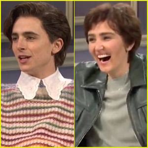 Timothee Chalamet Portrays Harry Styles While Chloe Fineman Plays Him ...