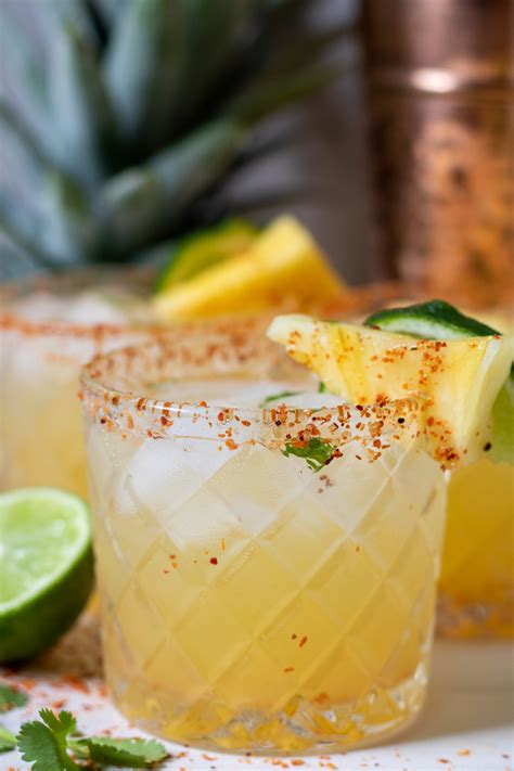 Spicy Pineapple Cilantro Margarita - Wine a Little, Cook a Lot