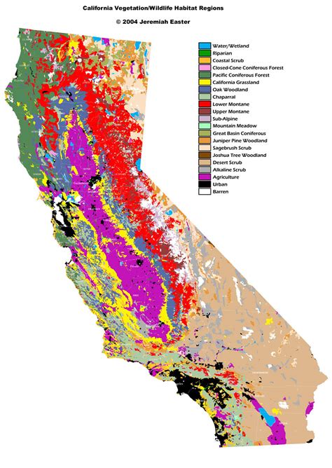 Vegetation - Maps - California - Research Guides at Humboldt State University