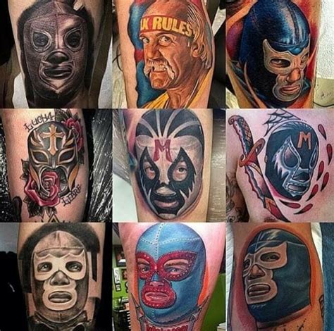 Wrestling Tattoos, Pro Wrestling, Wwf Superstars, Triple Aaa, Mexican Artwork, Luchador Mask ...