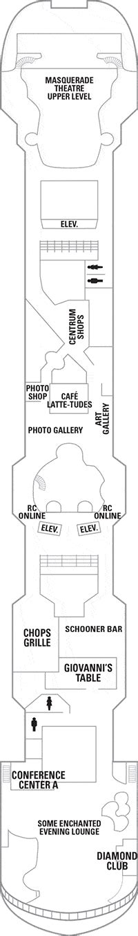 Vision of the Seas Deck plan & cabin plan