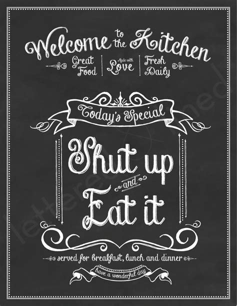 Kitchen Chalkboard Sign Quotes. QuotesGram