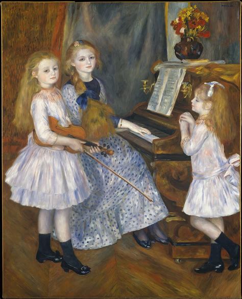 Auguste Renoir | The Daughters of Catulle Mendès, Huguette (1871–1964), Claudine (1876–1937 ...