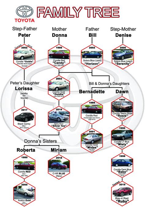 Entry #15 by SajjadJaved21 for graphic layout for Toyota family tree | Freelancer