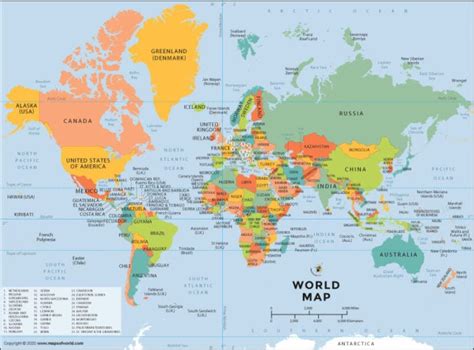 World Map - Political Map Of The World - Nations Online Project 1FE