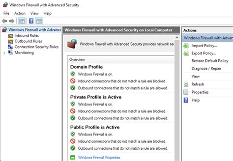 Adjust Windows 10 Firewall Rules & Settings