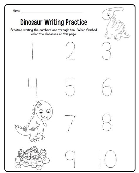 25+ Pages Free Dinosaur Printables for Preschool and Kindergarten ...