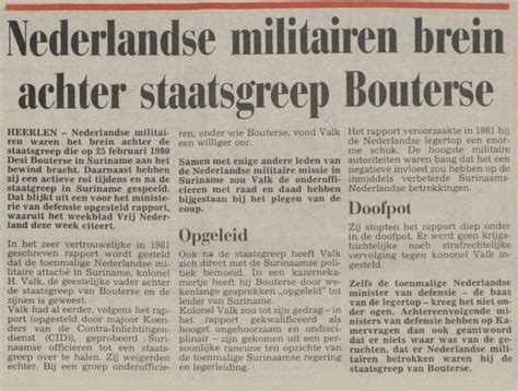 De rol van Nederland en kolonel Valk bij de coup van Bouterse in Suriname (1980) — Karel Donk