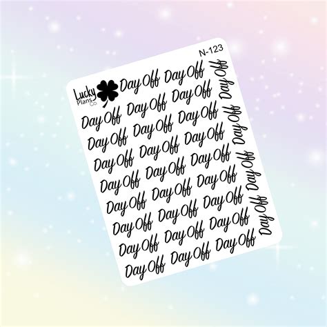 Day off stickers – luckyplansco