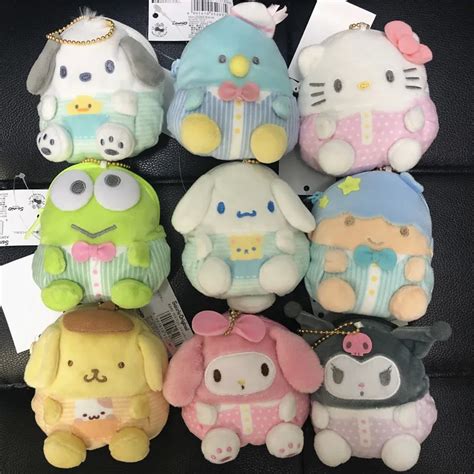 1pc New Sanrio Hello Kitty My melody Plush Purses soft Cinnamoroll dog stuffed plush toys bags ...