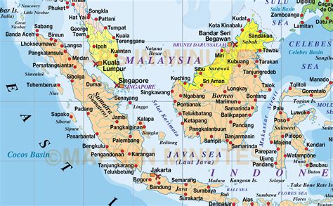 Malaysia Indonesia Map