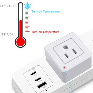 Amazon.com : Ehaijia Thermostatically Controlled Outlet, Cold Weather ...