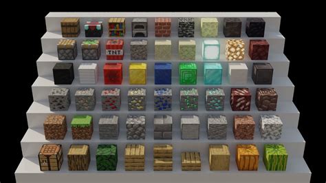 3D asset 52 Minecraft Blocks | CGTrader