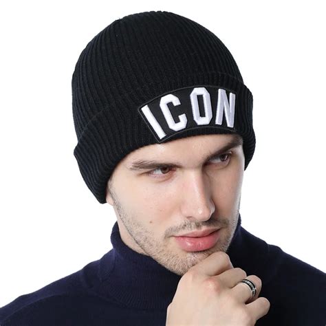 High Quality DSQICOND2 Brand Warm Beanies Hats For Men Women Brand Winter Knitted Ski Bone Cap ...