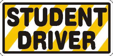 Student Driver Signs