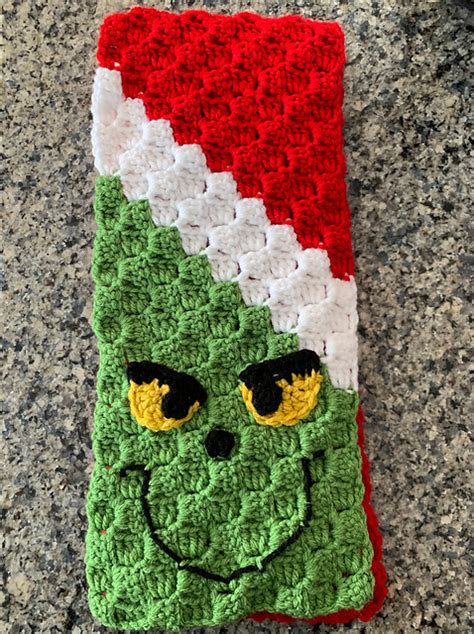 Ravelry: The Grinch Scarf C2C pattern by Candice Maser