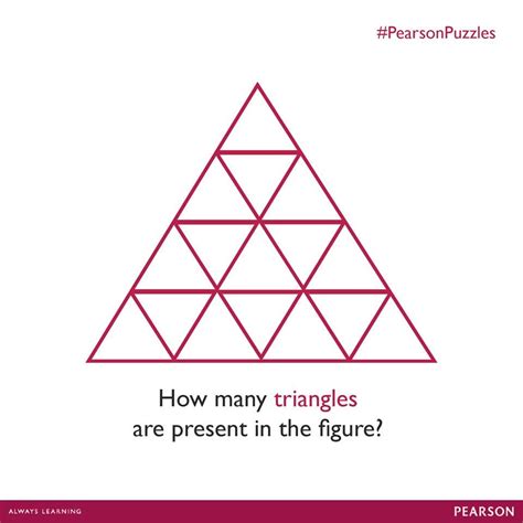 Can you figure out how many triangles are shown in the figure above? Answer = 27 | Maths puzzles ...