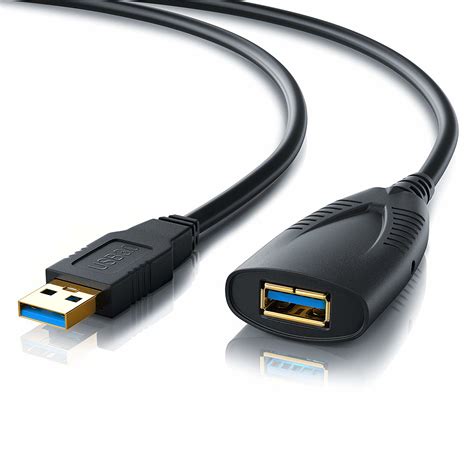 USB 3.0 Active Extension Cable - Type A Male to Female 5m | Pcdirectuk.com