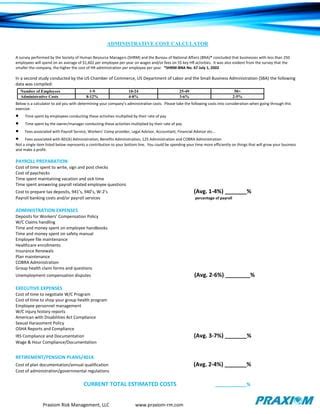 Peo administrative cost calculator | PDF