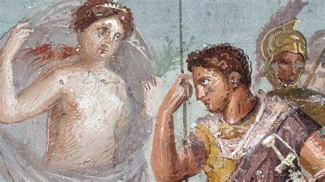 Aeneas treated by Iapyx - A fresco inspired by Virgil's Aeneid - Ancient World Magazine