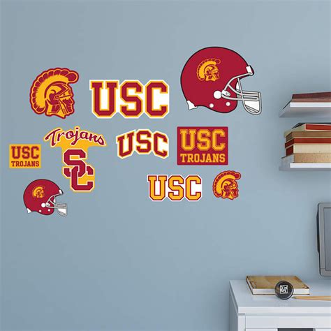 USC Trojans - Team Logo Assortment Wall Decal | Shop Fathead® for USC Trojans Wall Graphics