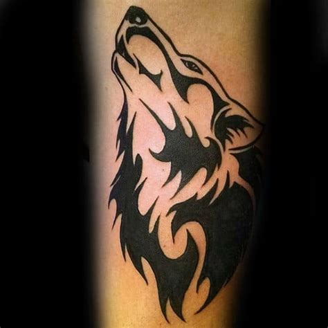 Native Tribal Wolf Symbol