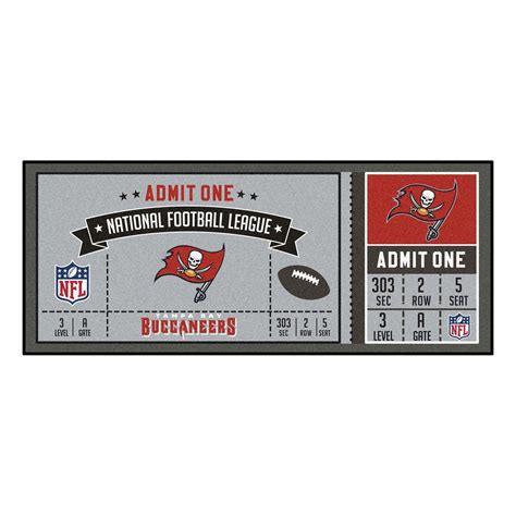 NFL - Tampa Bay Buccaneers Ticket Runner 30"x72" | Game tickets, Nfl ...