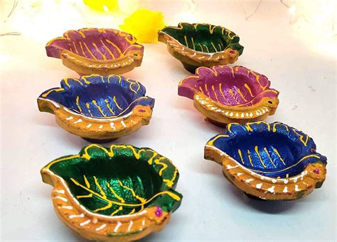 Diya Decoration With Clay