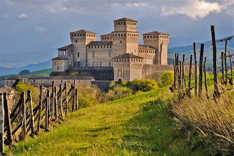 The Castle of Torrechiara (Parma, Italy), the fortress with a frescoed ...