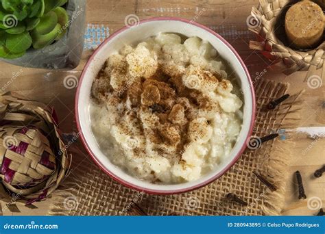 Cup of Canjica, Typical Food Consumed in the Brazilian Festa Juninas ...